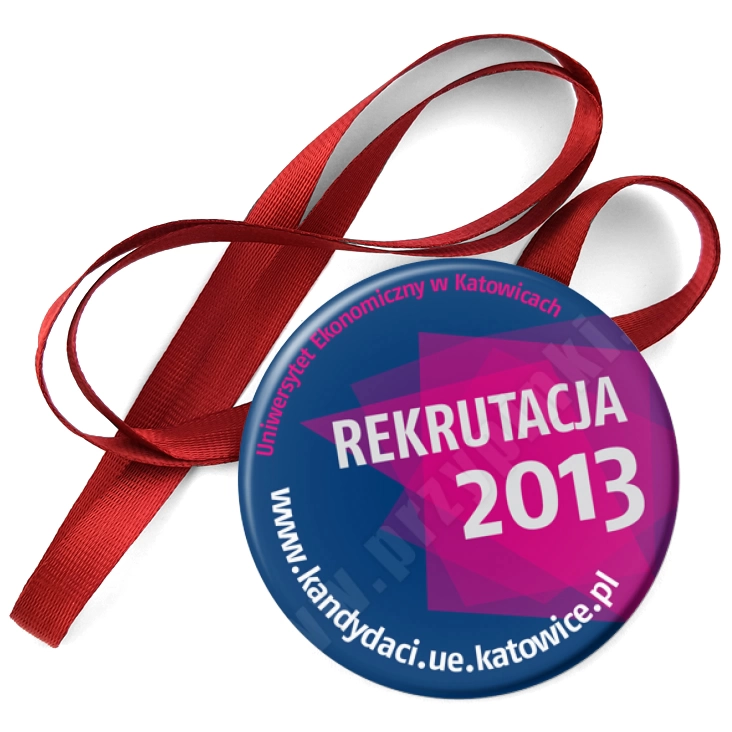 przypinka medal UE w Katowicach - Rekrutacja 2013