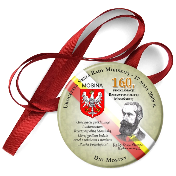 przypinka medal Uroczysta Sesja Rady Miejskiej