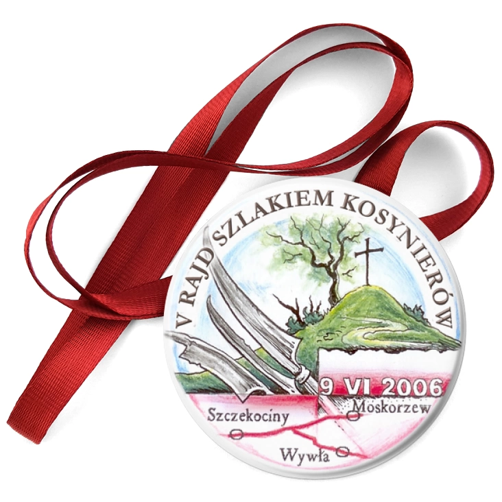 przypinka medal V Rajd Szlakiem Kosynierów