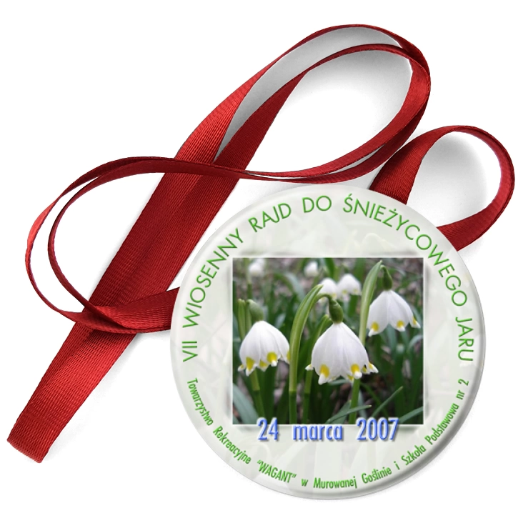 przypinka medal VII Wiosenny Rajd Do Śnieżycowego Jaru