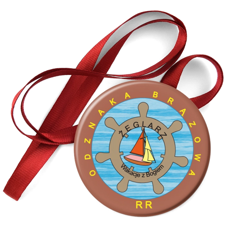przypinka medal Wakacje z Bogiem - Żeglarz