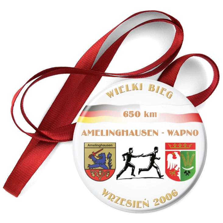 przypinka medal Wielki Bieg AMELINGHAUSEN - WAPNO