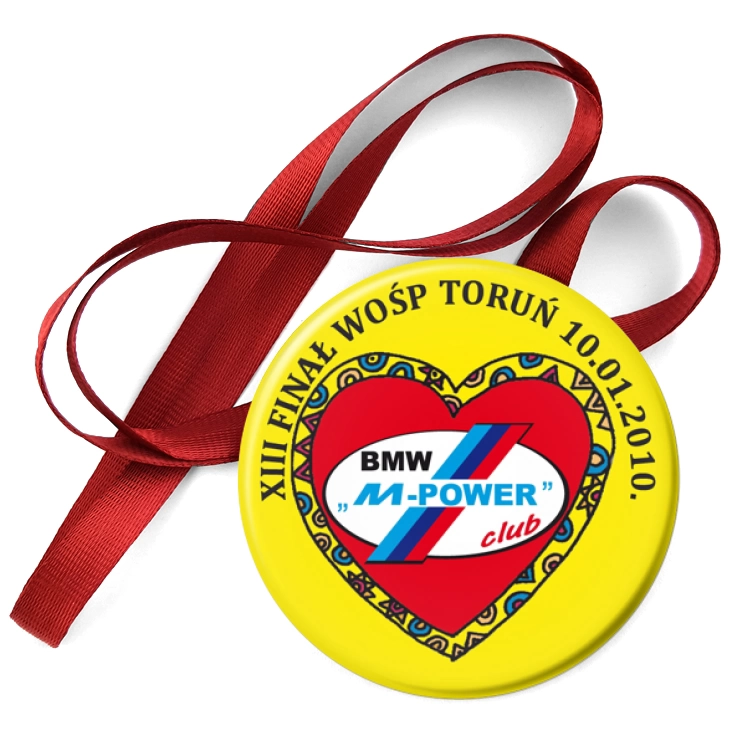 przypinka medal WOŚP 2010 BMW