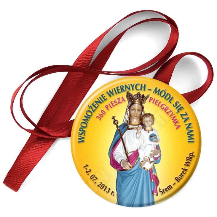 przypinka medal Wspomożenie wiernych - módl się za nami.