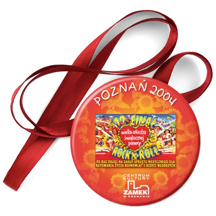 przypinka medal XII Finał WOŚPa w Poznaniu