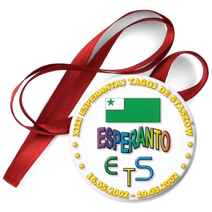 przypinka medal XIII Esperantaj Tagoj de Staszów