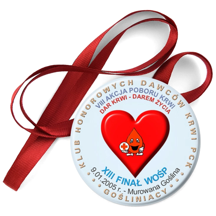 przypinka medal XIII Finał WOŚP - Murowana Goślina
