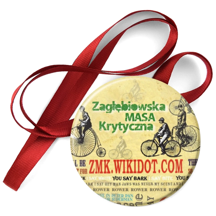 przypinka medal Zagłębiowska Masa Krytyczna