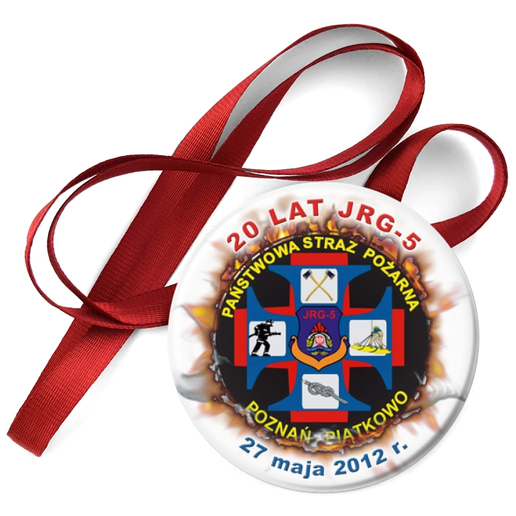 przypinka medal 20 lat JRG-5