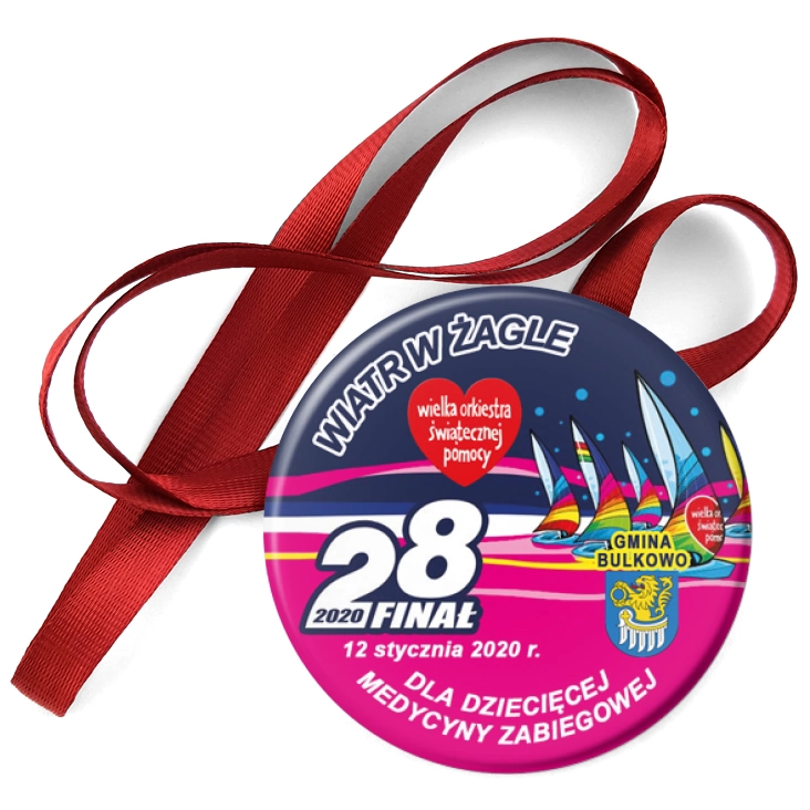 przypinka medal 28 Finał WOŚP Bulkowo