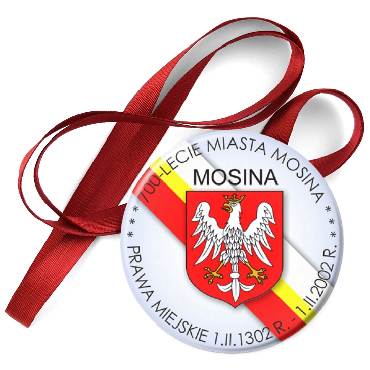 przypinka medal 700-lecie Miasta Mosina