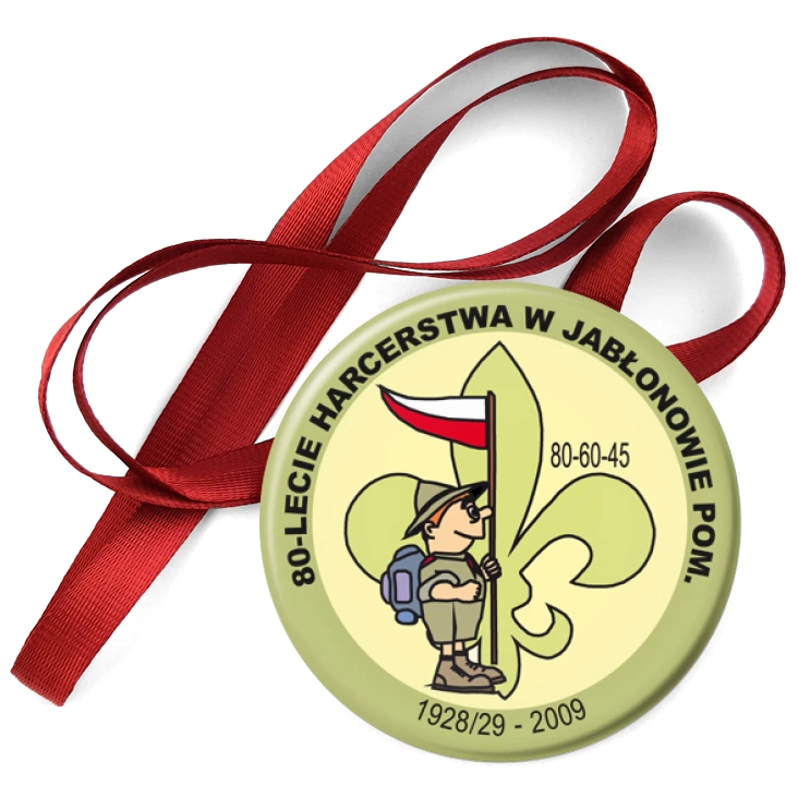przypinka medal 80-lecie Harcerstwa w Jabłonowie Pom.