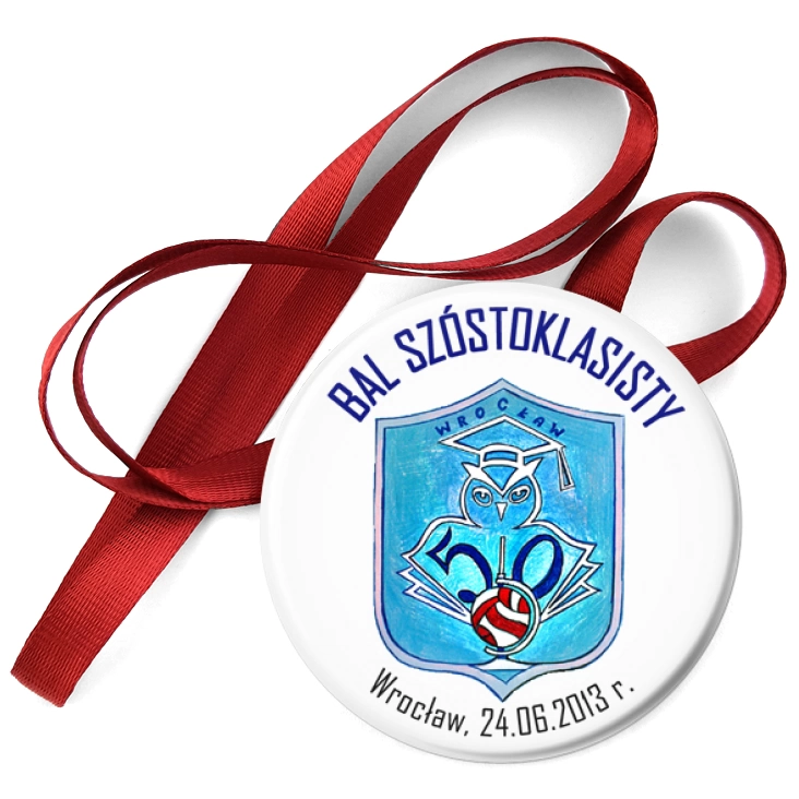 przypinka medal Bal Szóstoklasisty