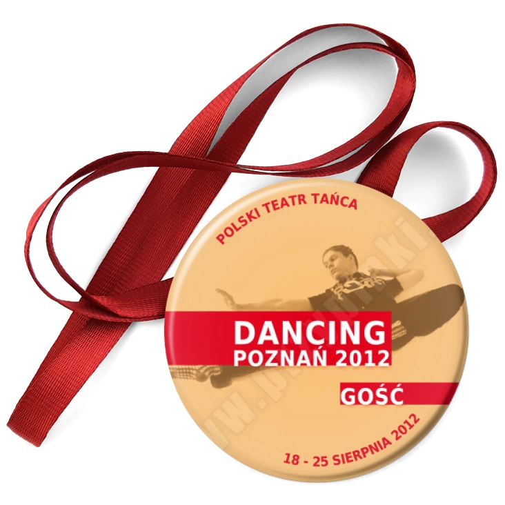 przypinka medal Dancing Poznań 2012 - gość