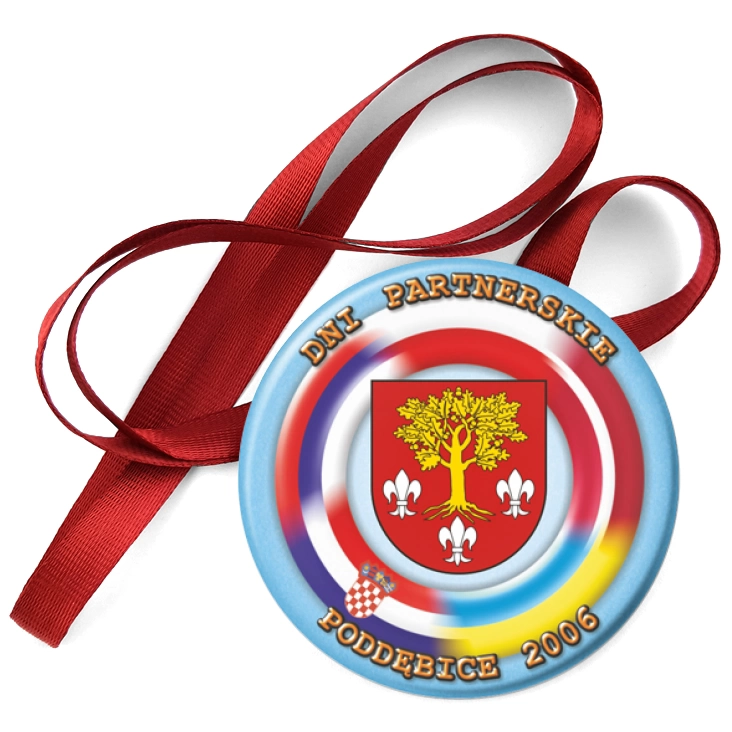 przypinka medal Dni partnerskie - Poddębice 2006