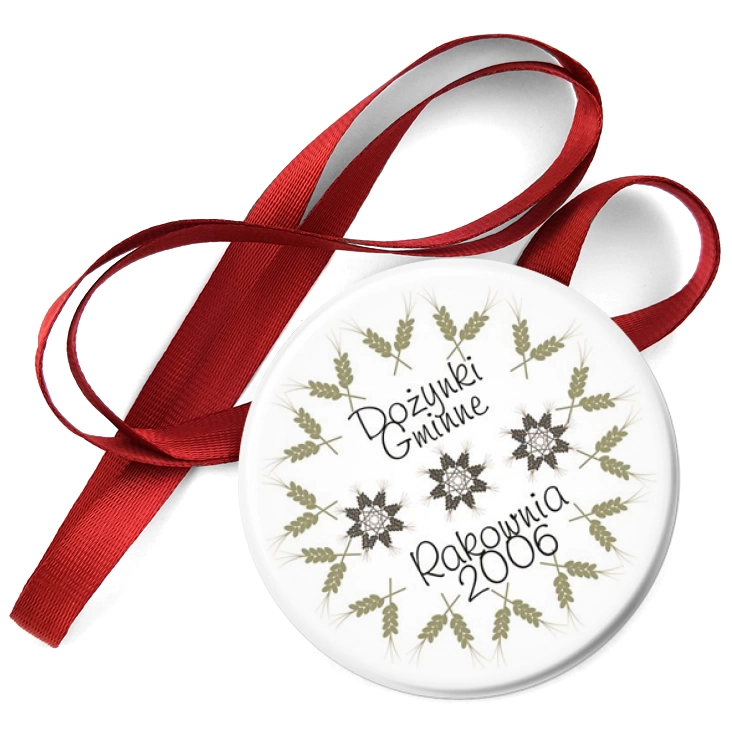 przypinka medal Dożynki Gminne w Rakowni