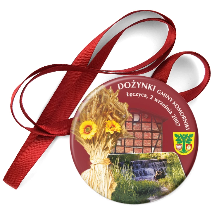 przypinka medal Dożynki Gminy Komorniki 2007