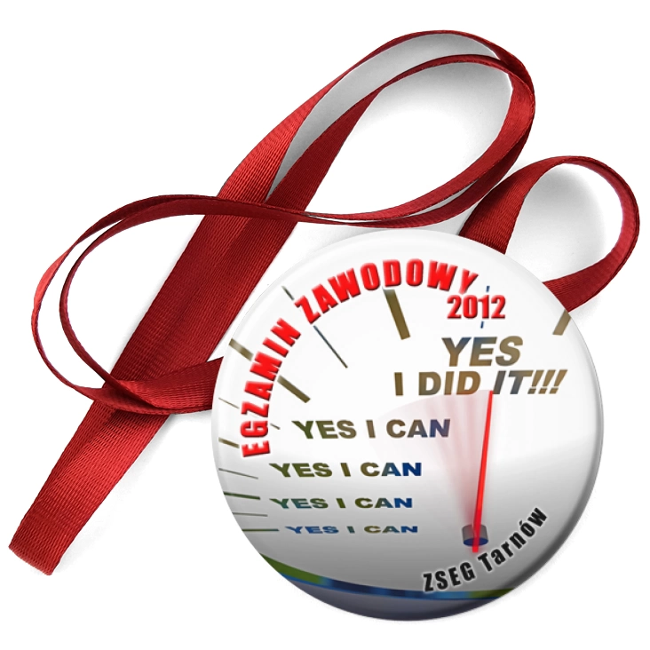 przypinka medal Egzamin Zawodowy 2012