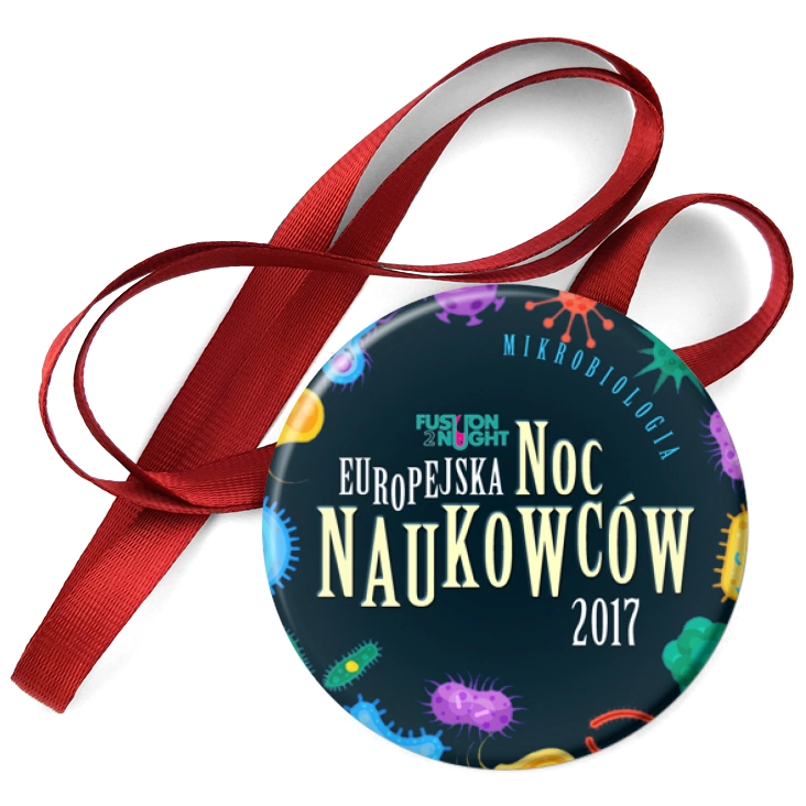 przypinka medal Europejska Noc Naukowców 2017