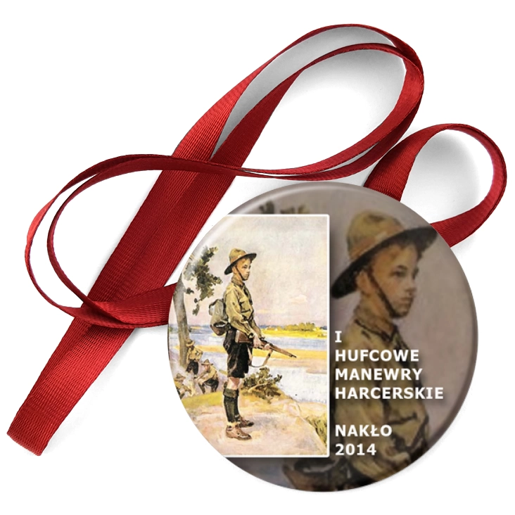 przypinka medal I Hufcowe Manewry Harcerskie Nakło 2014