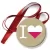 Przypinka medal I love poland