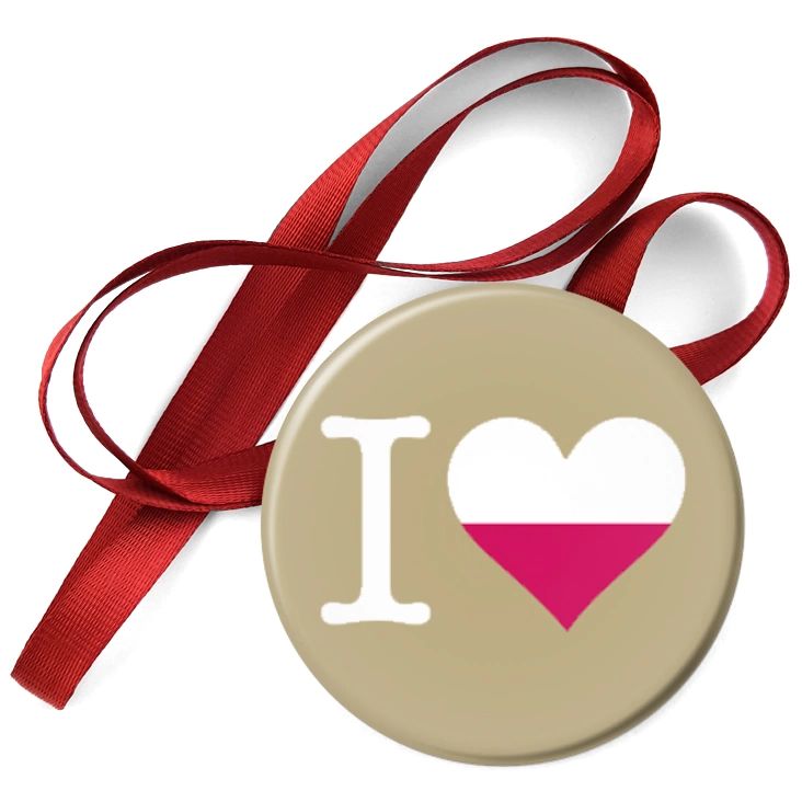 przypinka medal I love poland