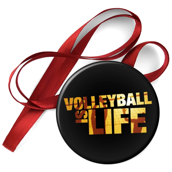 przypinka medal I love volleyball