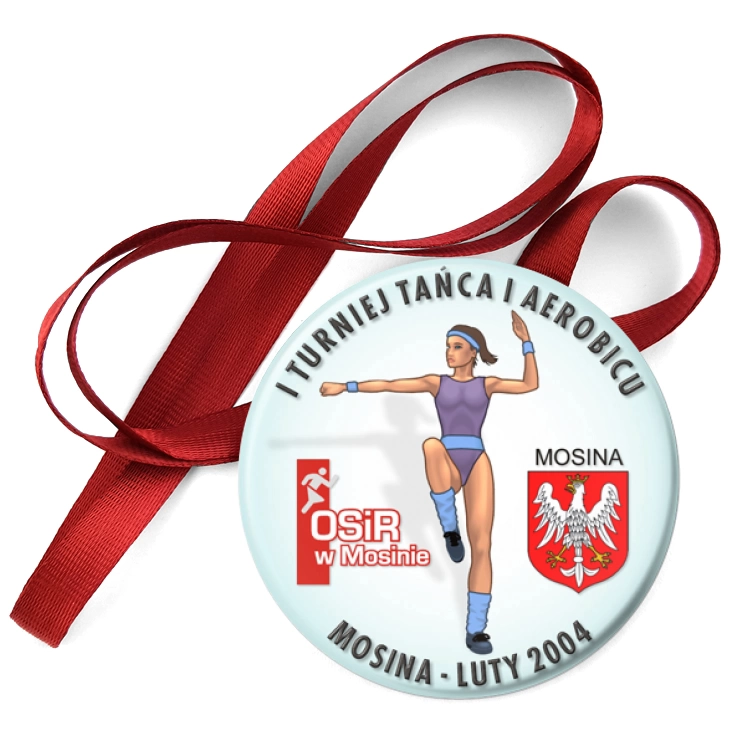 przypinka medal I Turniej Tańca i Aerobiku