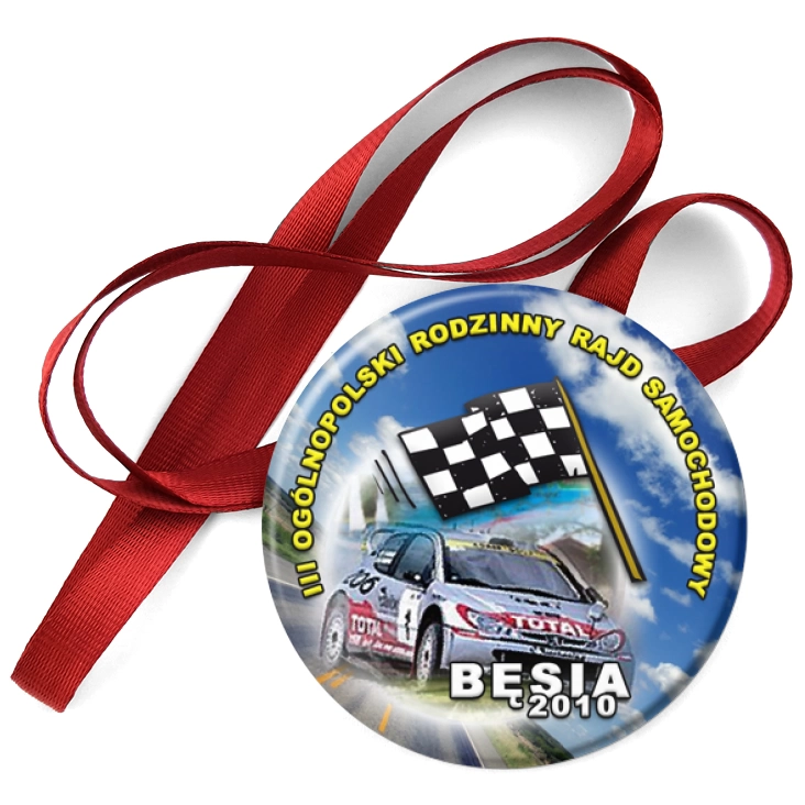 przypinka medal III Ogólnopolski Rodzinny Rajd Samochodowy