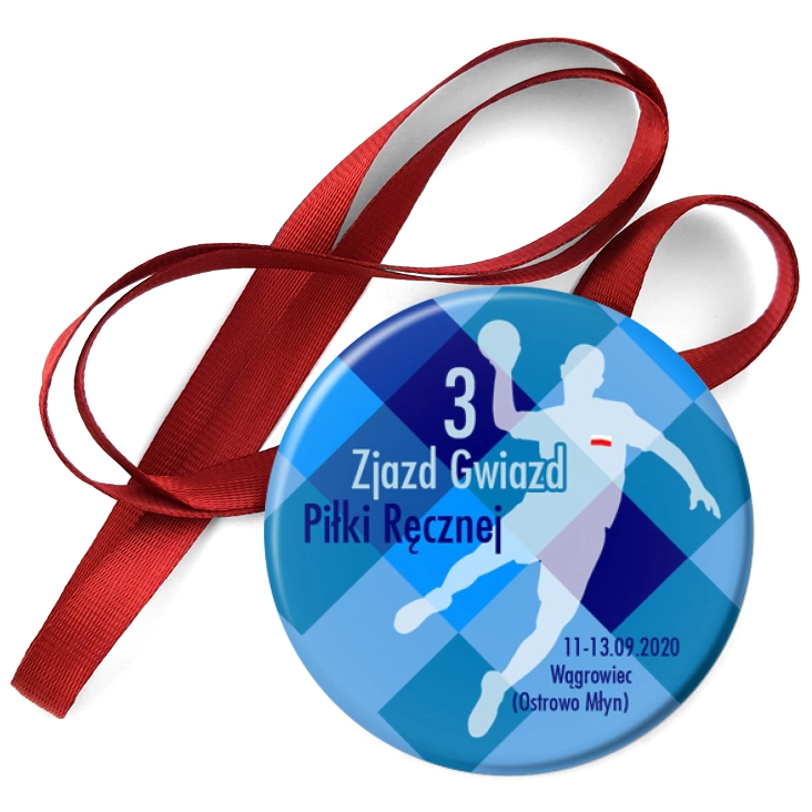 przypinka medal III Zjazd Gwiazd Piłki Ręcznej