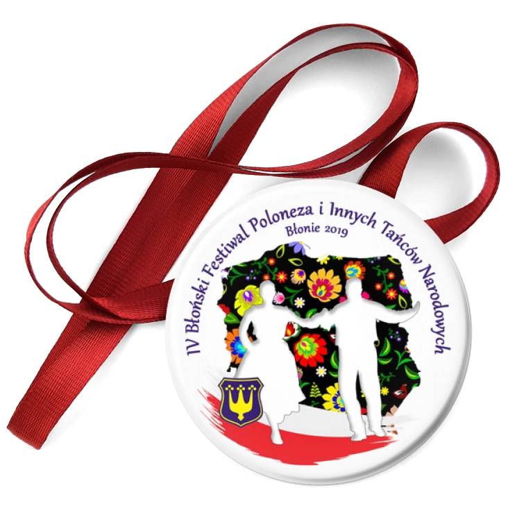 przypinka medal IV Błoński Festiwal Poloneza i Innych Tańców Narodowych