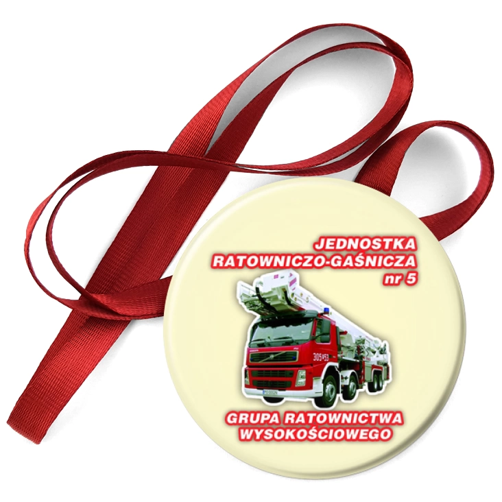 przypinka medal Jednostka Ratowniczo-Gaśnicza nr 5