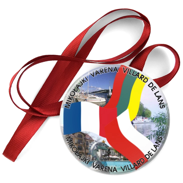 przypinka medal Mikołajki Varena Villard de Lans