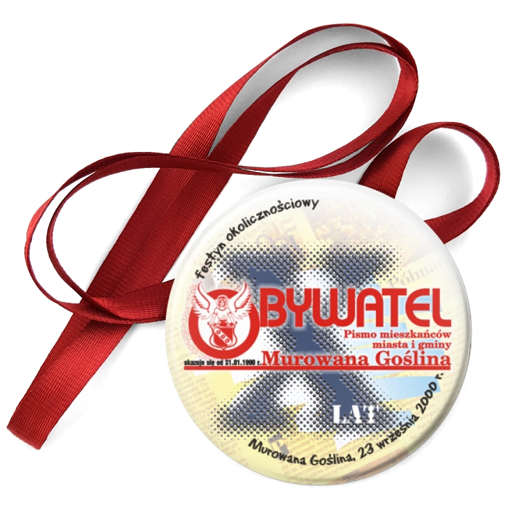 przypinka medal Obywatel - X lat