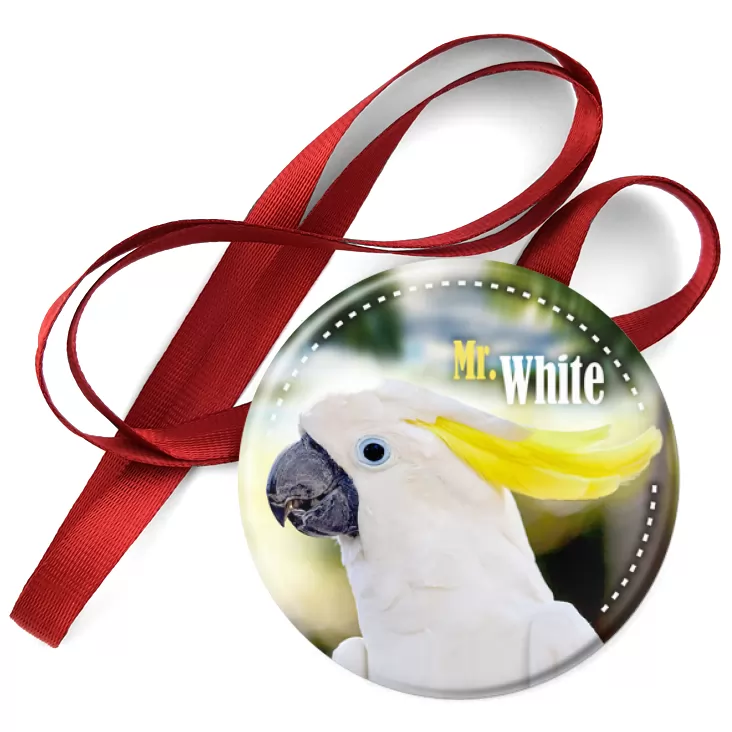 przypinka medal Papugarnia Carmen - Mr. White