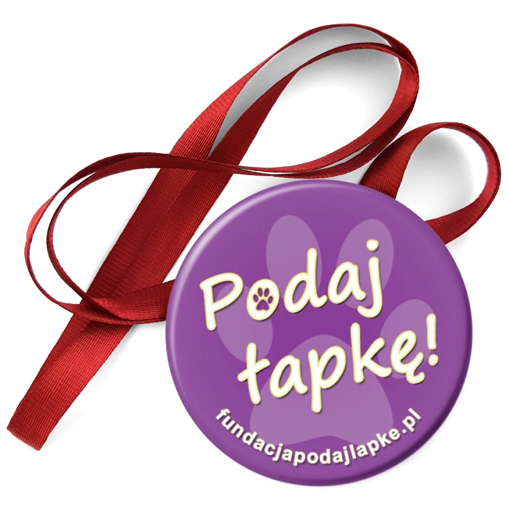 przypinka medal Podaj łapkę!