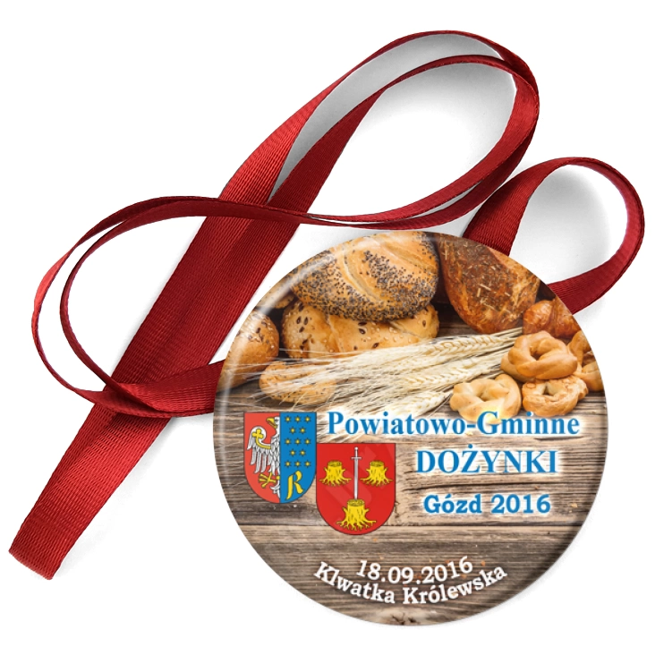 przypinka medal Powiatowo-Gminne Dożynki Gózd 2016