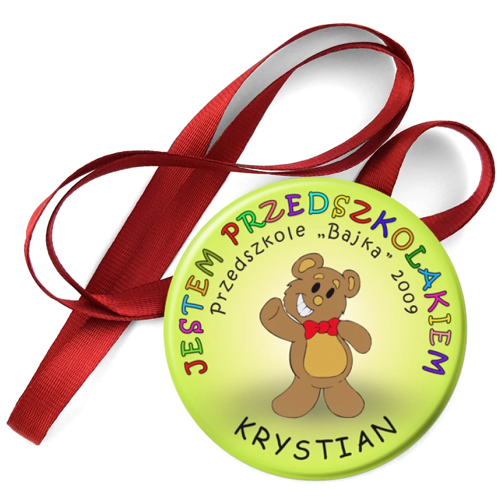 przypinka medal Przedszkole Bajka