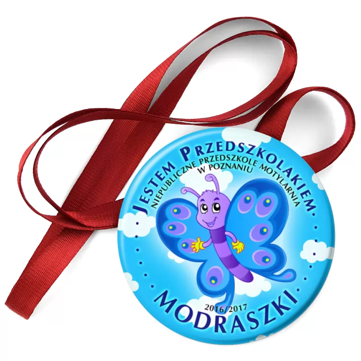 przypinka medal Przedszkole Motylarnia w Poznaniu