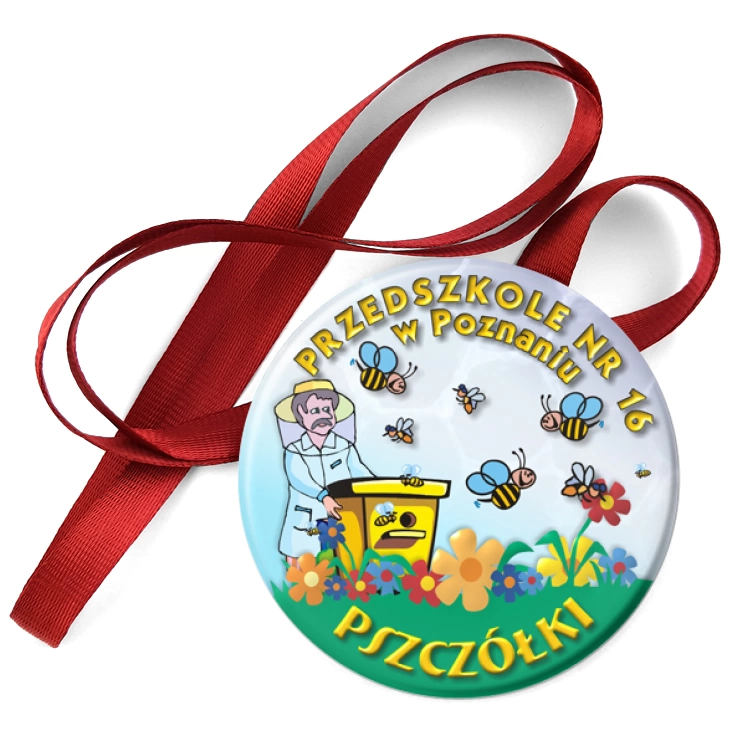 przypinka medal Przedszkole nr 16 w Poznaniu Pszczółki