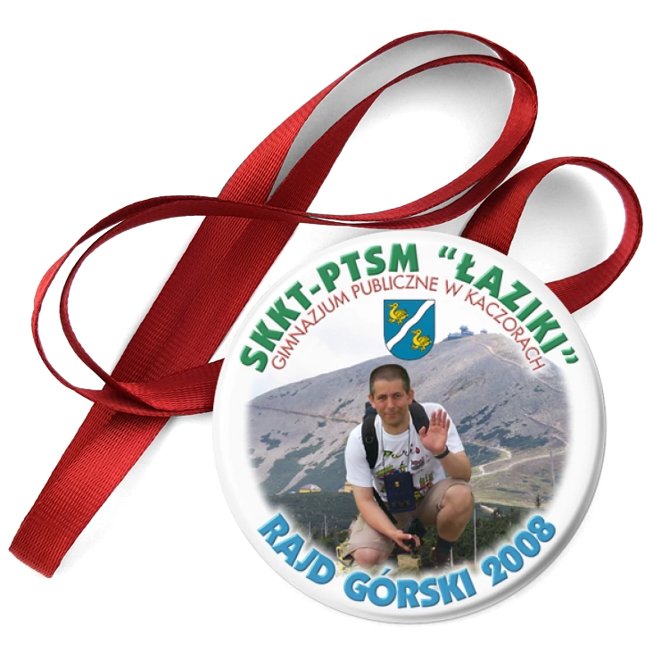 przypinka medal SKKT-PTSM Łaziki - rajd Górski 2008