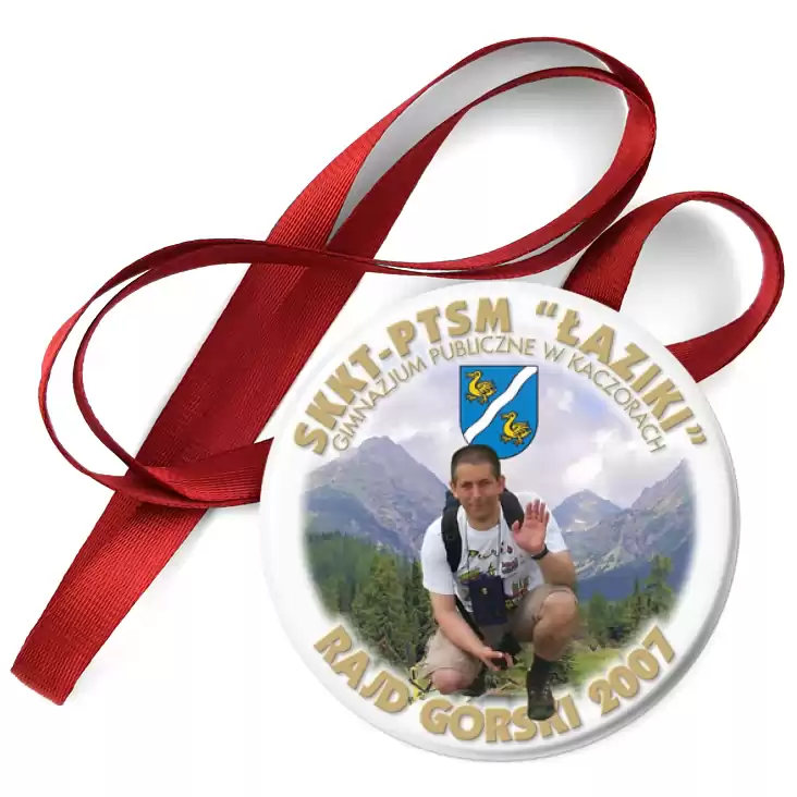 przypinka medal SKKT-PTSM Łaziki - rajd Górski 2007