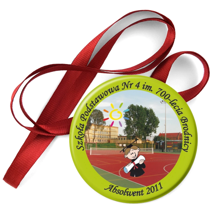 przypinka medal SP nr 4 w Brodnicy - Absolwent 2011