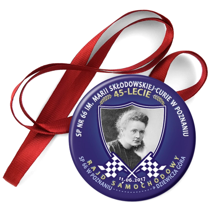 przypinka medal SP nr 66 w Poznaniu - Jubileusz