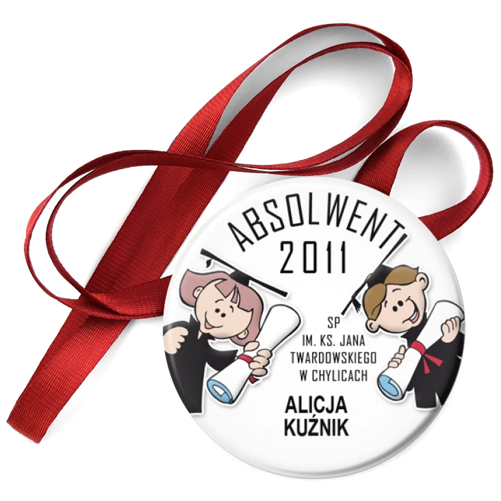 przypinka medal SP w Chylicach - absolwent 2011
