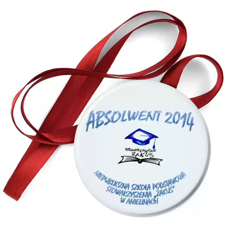 przypinka medal Stowarzyszenie Żakus - Absolwent 2014