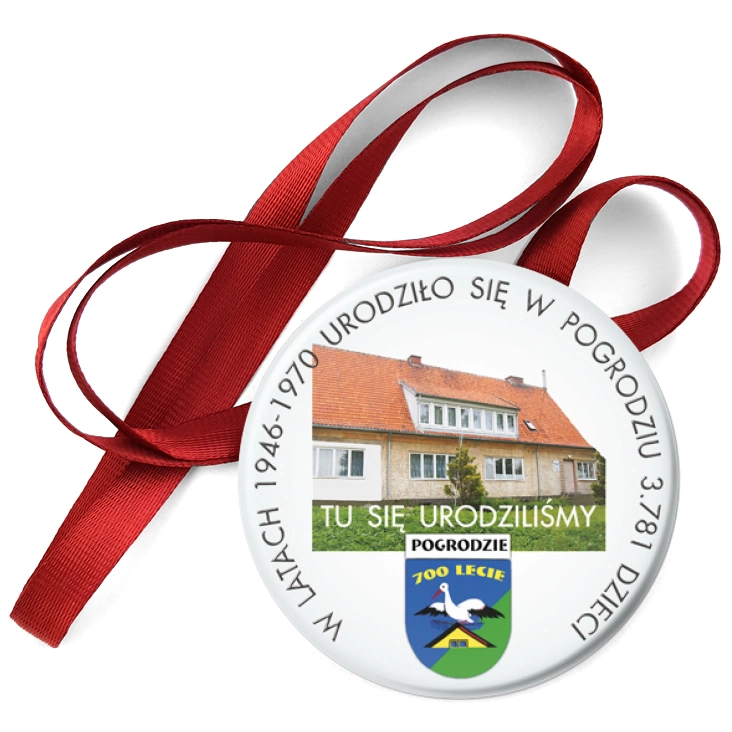 przypinka medal Tu się urodziliśmy - Podgrodzie