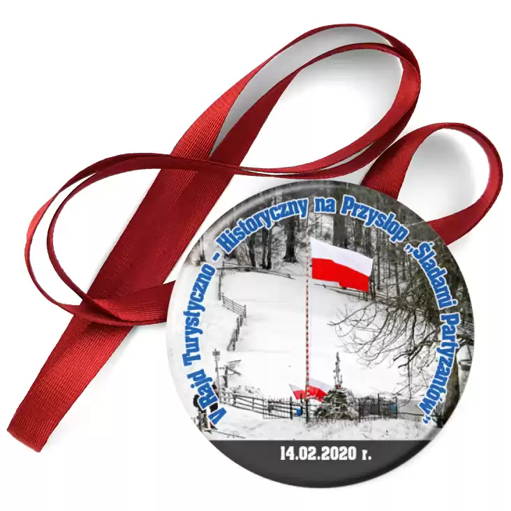 przypinka medal V Rajd Turystyczno – Historyczny na Przysłop
