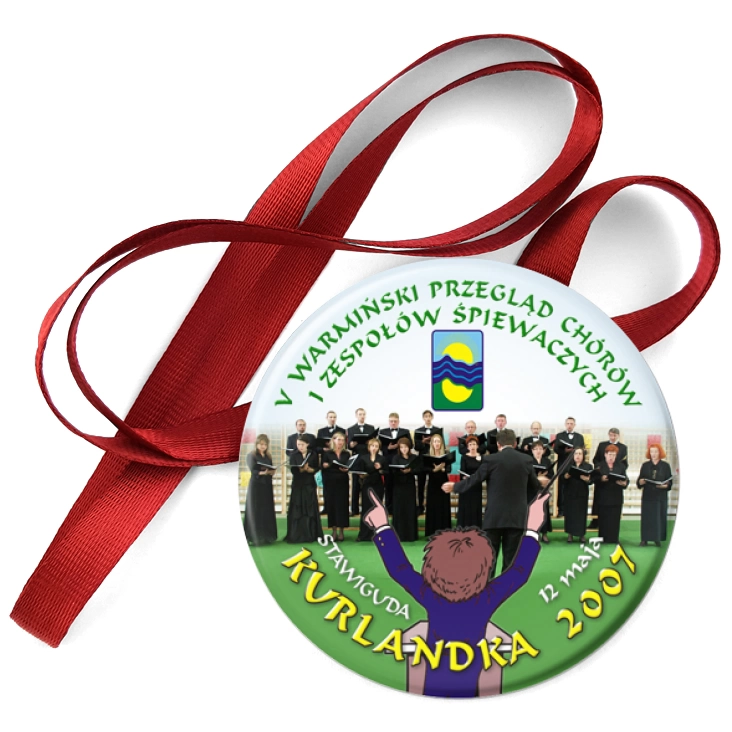przypinka medal V Warmiński Przegląd Chórów i Zespołów Śpiewaczych