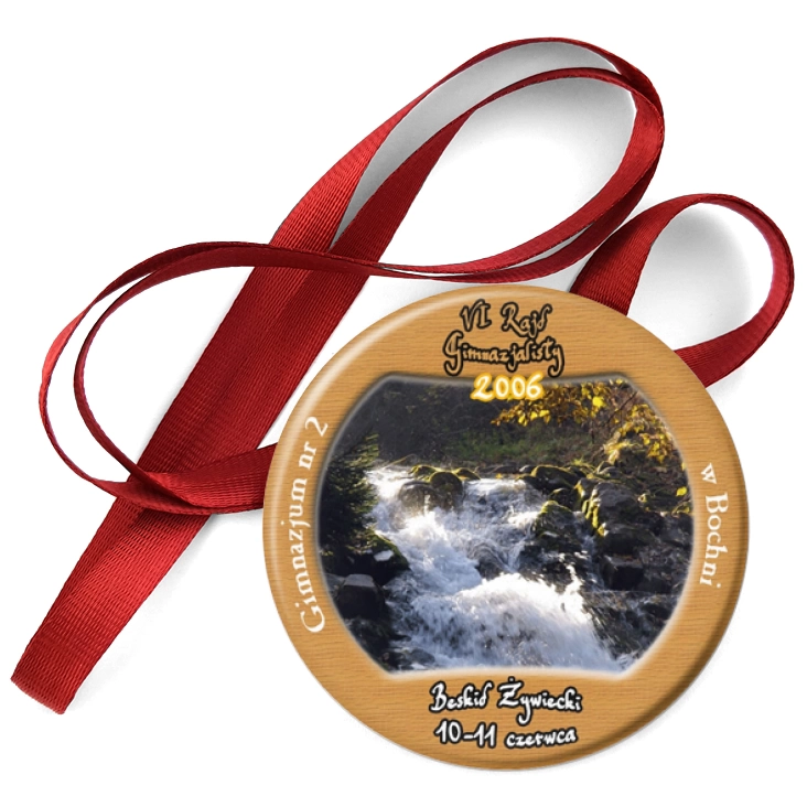 przypinka medal VI Rajd Gimnazjalisty